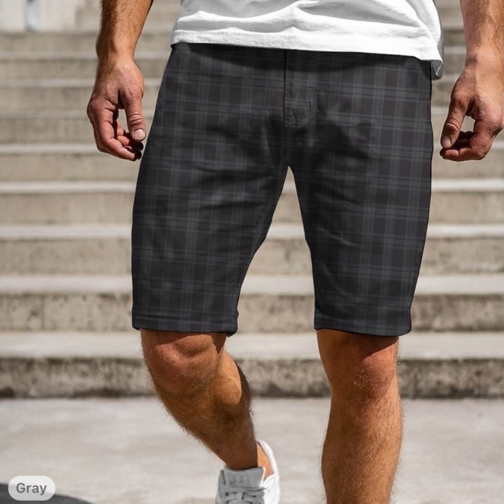 Nike Golf Dri-FIT Plaid Shorts Mens 40 Gray Check Performance 648319-010‎ NWT